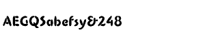 Sands Serif fonts Q-T: ROM Bold