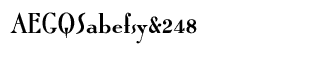 Serif fonts O-S: Roman Solid Alternate Normal