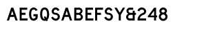 Sans Serif fonts: SAA Series D CE