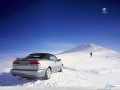Saab wallpapers: Saab 9 3 Sedan in snow wallpaper