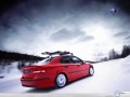 Saab wallpapers: Saab 9 3 Sedan red wallpaper