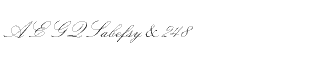 Serif fonts S-T: Sackers Italian Script Package