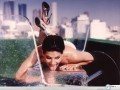 Sandra Bullock washing car wallpaper