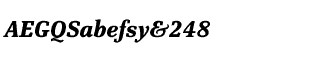 Serif fonts S-T: Scherzo Bold Italic