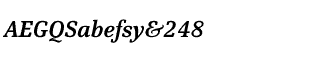 Serif fonts S-T: Scherzo Demi Italic