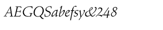 Serif fonts S-T: Schneidler Amalthea Regular Italic