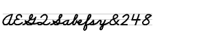 Handwriting fonts K-Y: School Script Lined Bold