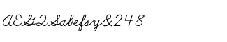 Handwriting fonts K-Y: School Script Package