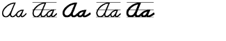 Handwriting fonts K-Y: School Script Volume