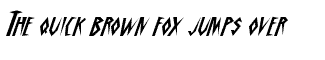 Serif misc fonts: Schrill AOEOblique