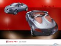 Seat wallpapers: Seat Concept Car silver in red wallpaper