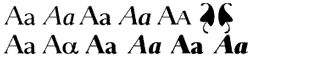Serif fonts S-T: Selune Volume