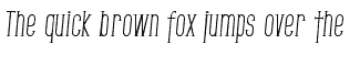 SF fonts: SFGothican Condensed Italic