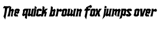 SF fonts: SFIronsides Bold Italic