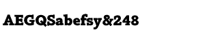 Serif fonts S-T: Silica Bold