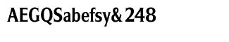 Sands Serif fonts Q-T: Silverado Bold Condensed