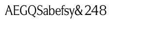 Sands Serif fonts Q-T: Silverado Light Condensed
