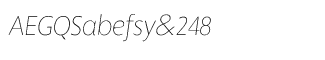 Sands Serif fonts Q-T: Slippy Ultra Light Italic