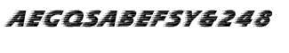 Futuristic fonts P-Z: Slipstream CE Demi