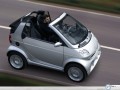 Smart wallpapers: Smart Fortwo Cabrio down the road wallpaper