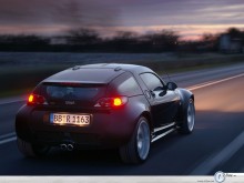 Smart Roadster Coupe down the street wallpaper