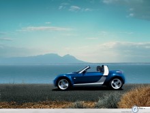 Smart Roadster panoramic view wallpaper