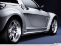 Smart Roadster silver back zoom wallpaper