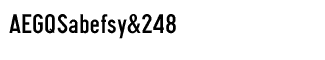 Sands Serif fonts Q-T: SNV Regular Condensed