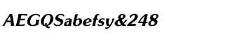 Gothic fonts G-Z: Souvenir Gothic Demibold Italic