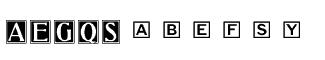Decorative fonts: Special Alphabets 06