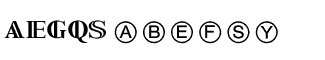 Decorative fonts: Special Alphabets 07