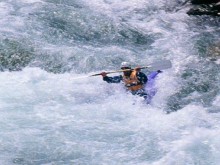 Sport kayak river rowing wallpaper