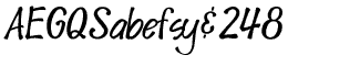 Handwriting fonts K-Y: Spud Bold Italic