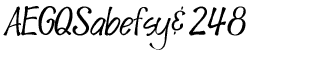Handwriting fonts K-Y: Spud Italic
