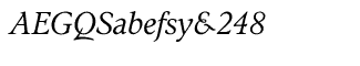 Serif fonts S-T: Stanhope Light Italic