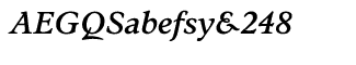 Serif fonts S-T: Stanhope Medium Italic