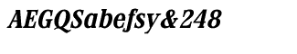 Stirling fonts: Stirling Bold Italic