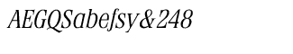 Stirling fonts: Stirling Light Italic