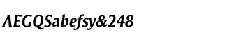 Sands Serif fonts Q-T: Strayhorn Bold Italic