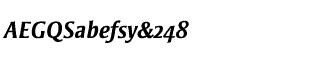 Sands Serif fonts Q-T: Strayhorn Bold Italic OSF