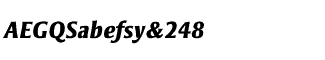 Strayhorn Extra Bold Italic