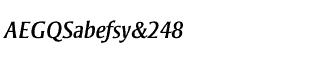 Sands Serif fonts Q-T: Strayhorn Italic
