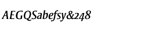 Sands Serif fonts Q-T: Strayhorn Italic OSF