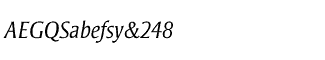 Sands Serif fonts Q-T: Strayhorn Light Italic