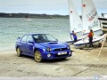 Car wallpapers: Subaru Impreza ocean view wallpaper