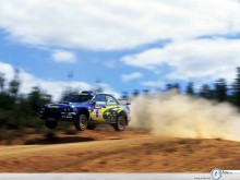 Subaru Impreza panoramic view wallpaper