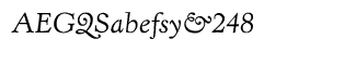 Serif fonts T-Y: TC Kingsley Light Italic