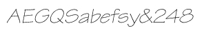 Serif fonts T-Y: Tekton Pro LightExtOblique