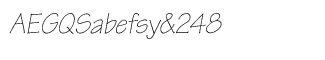 Serif fonts T-Y: Tekton Pro LightOblique
