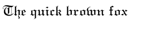 Gothic fonts: Textur-Normal